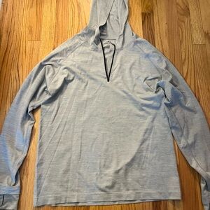 Fabletics Gray Lightweight Hoodie Jacket